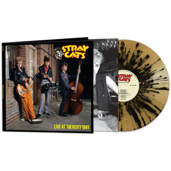 STRAY CATS - Live At The Roxy 1981 - Gold/black Splatter